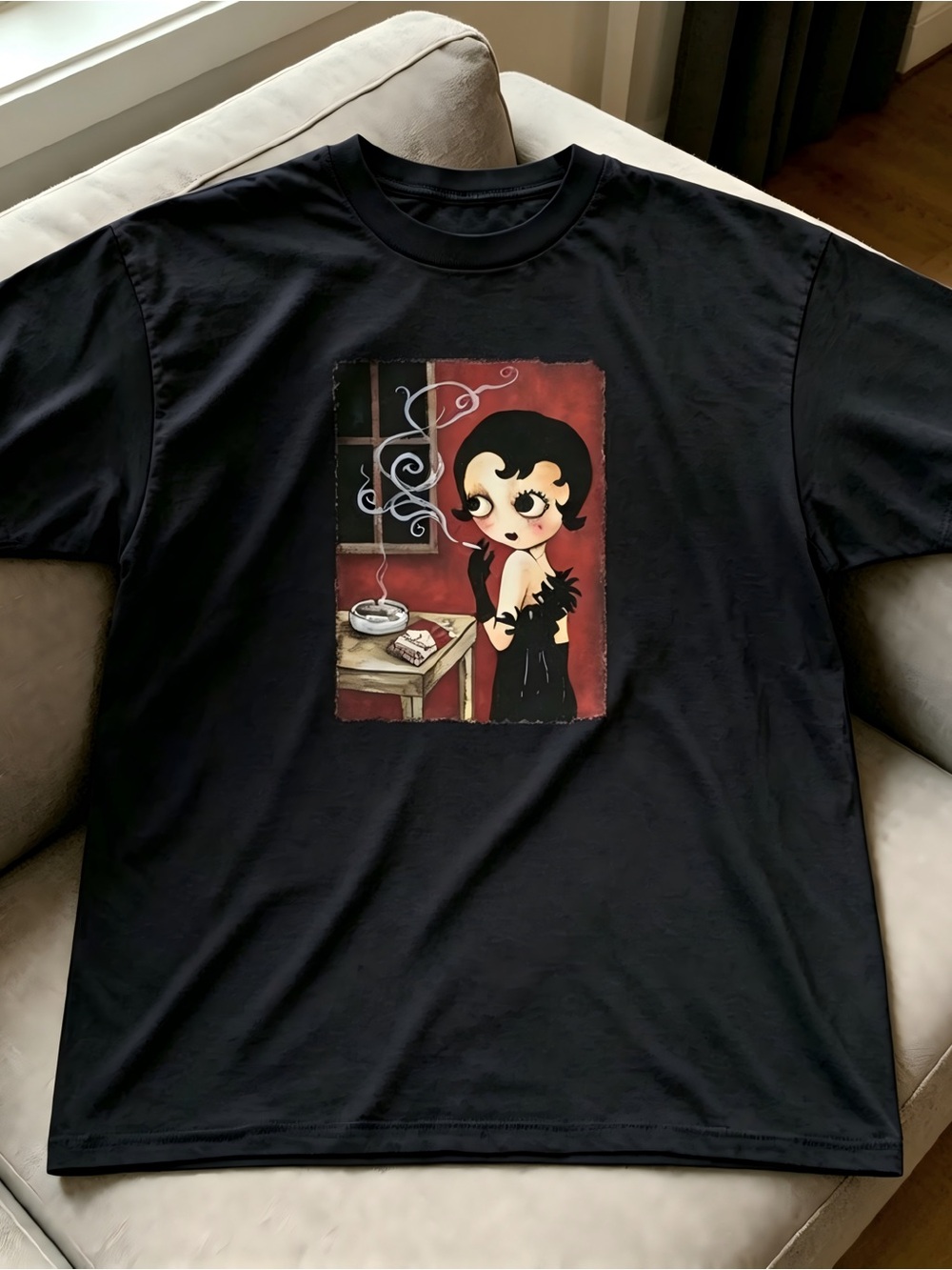 Betty Boop so cool tee with red graphic Women Men T-shirt unisex
